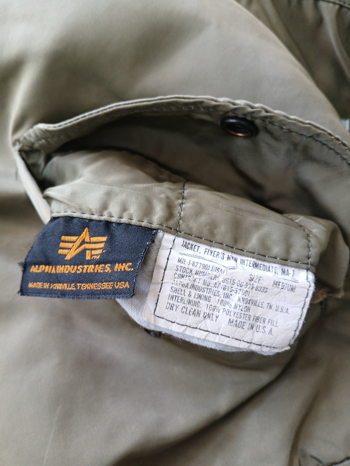 1990s Alpha Industries MA-1  M