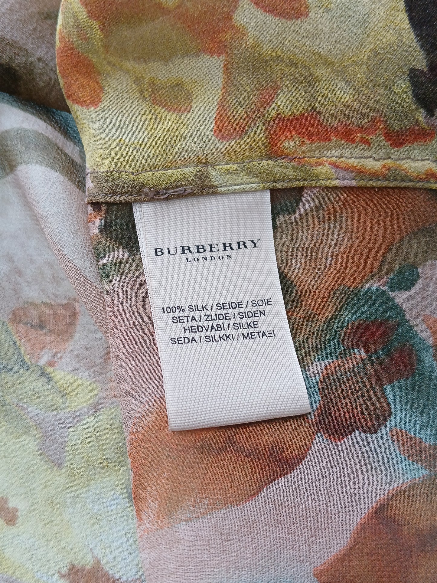 2010s Burberry silk shirt S