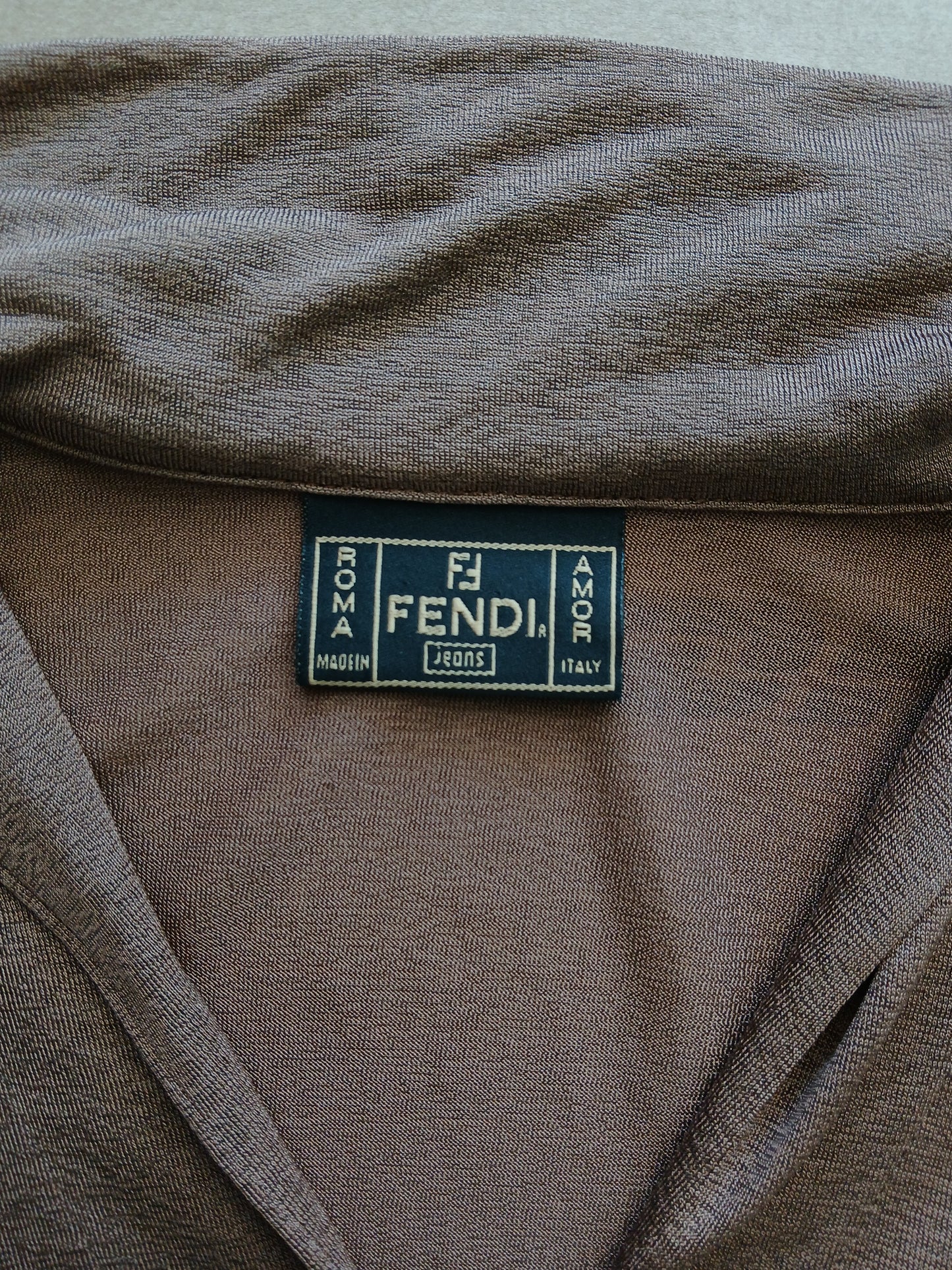 1990s Fendi V-neck mesh M