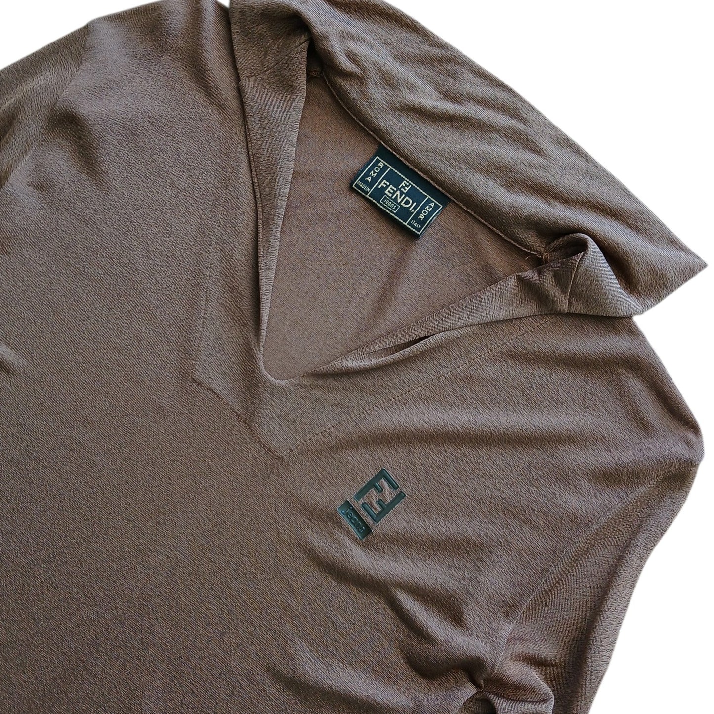 1990s Fendi V-neck mesh M