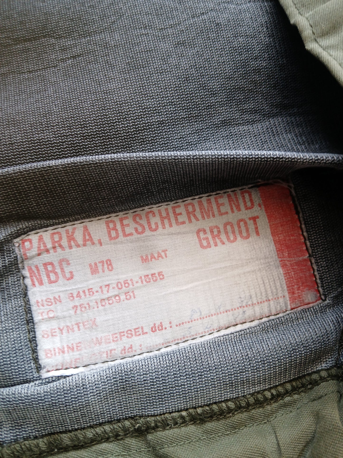 1980s Dutch M-78 smock XL