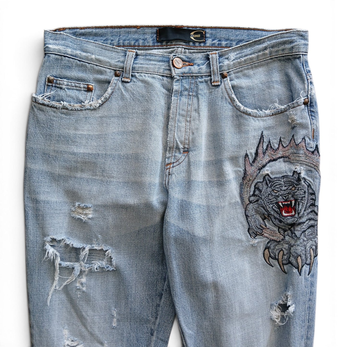 2000s Just Cavalli distressed jeans 31