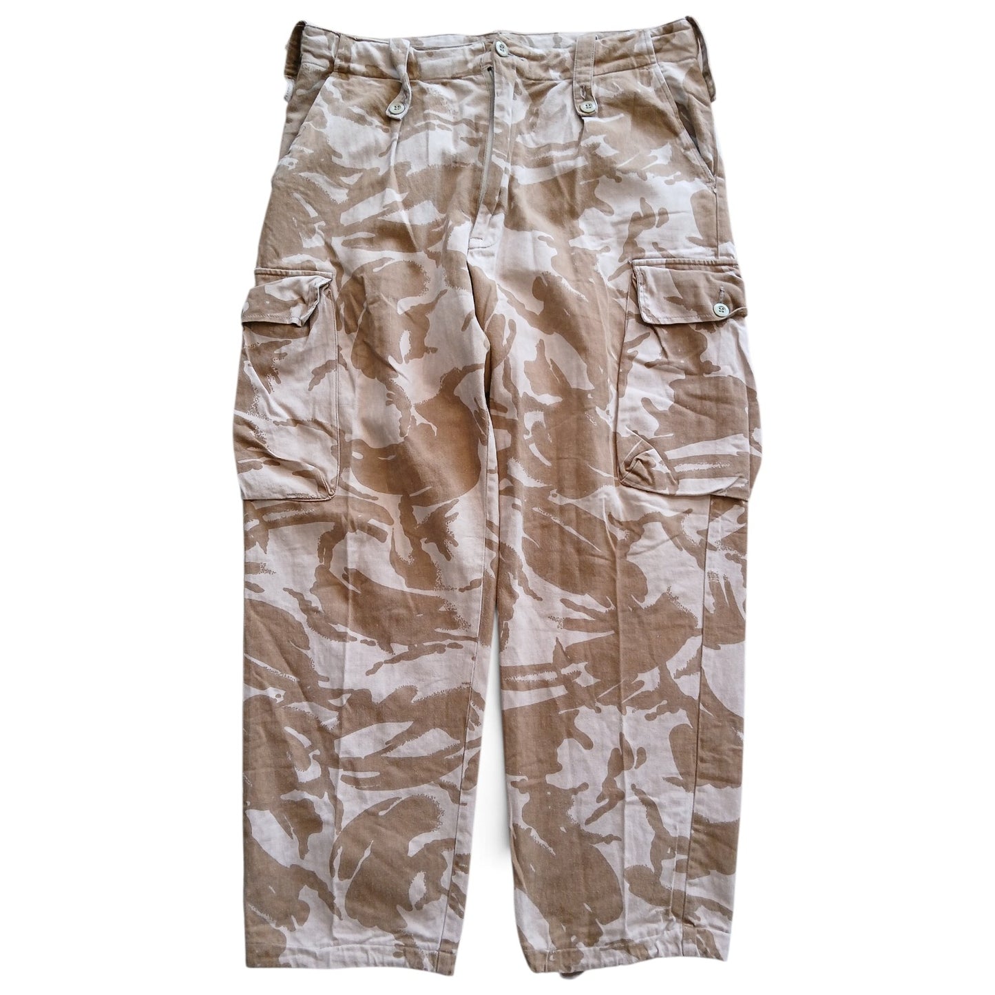 Vintage British desert camo trousers L