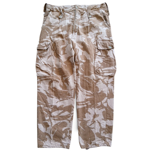 Vintage British desert camo trousers L