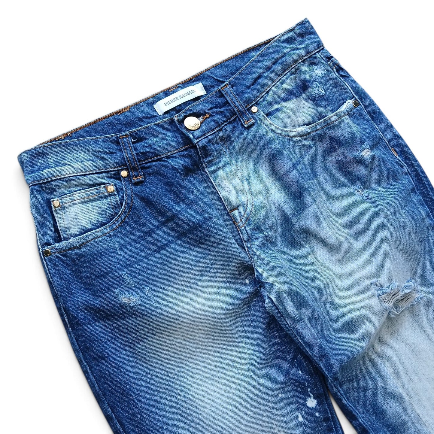 2010s Pierre Balmain distressed jeans 28