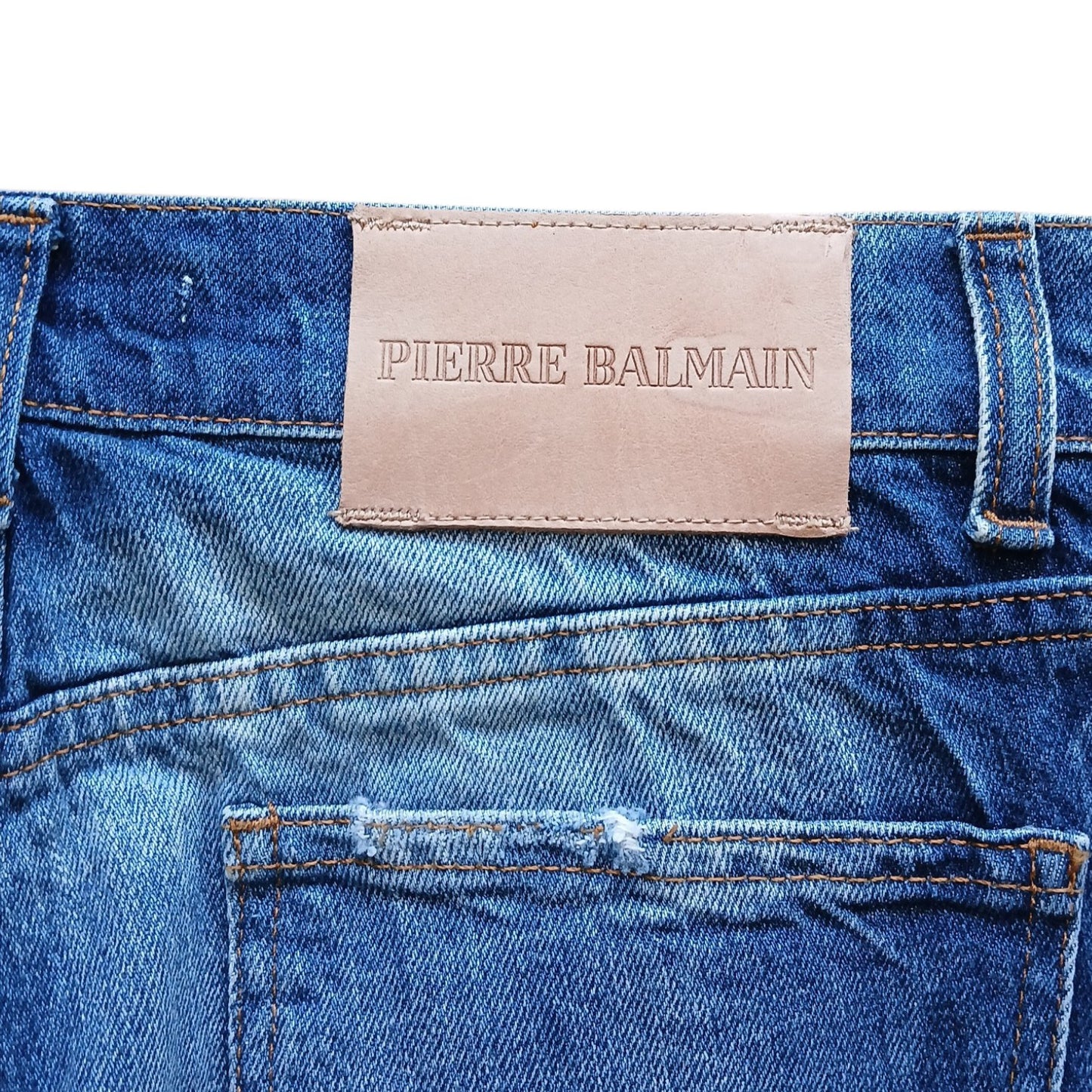 2010s Pierre Balmain distressed jeans 28