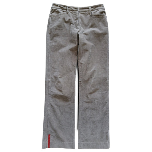 2000s Prada Linea Rossa corduroy pants S