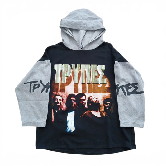 1990s ΤΡΥΠΕΣ 3/4 sleeve M
