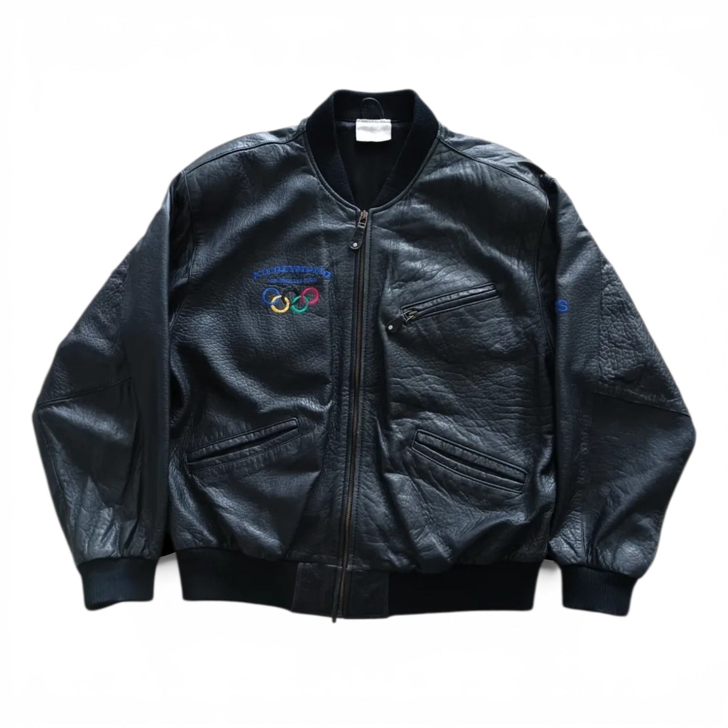 Vintage Adidas leather bomber L