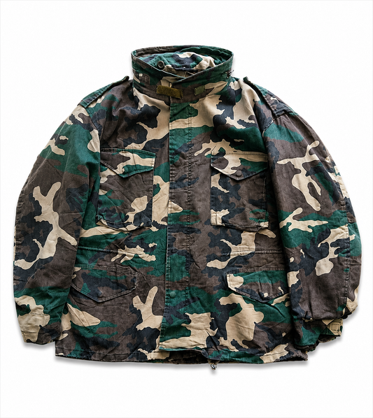 1990s M-65 woodland camo XL